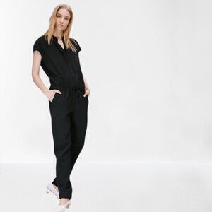 Aritzia Babaton "Donnie" Jumpsuit in Black - Size Small